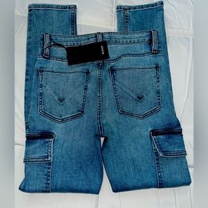 NWT Hudson Jeans Barbara High Waist Skinny Cargo Ankle Jeans